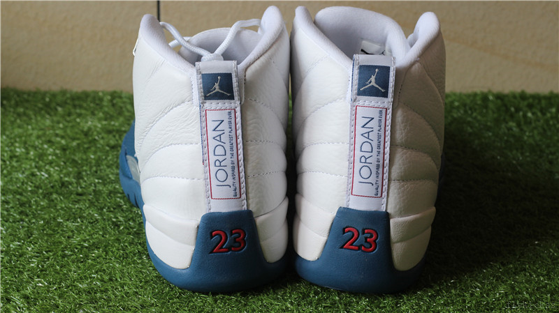 Authenitc Air Jordan 12 Retro White French Blue